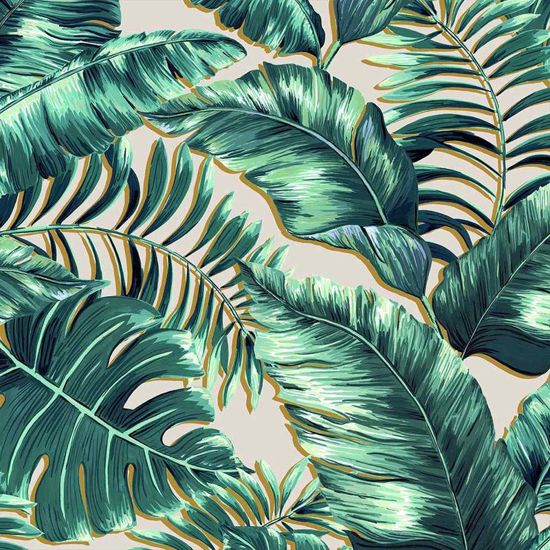 Banana Leaves Wallpaper - Blush Pink - Brand Mckenzie
