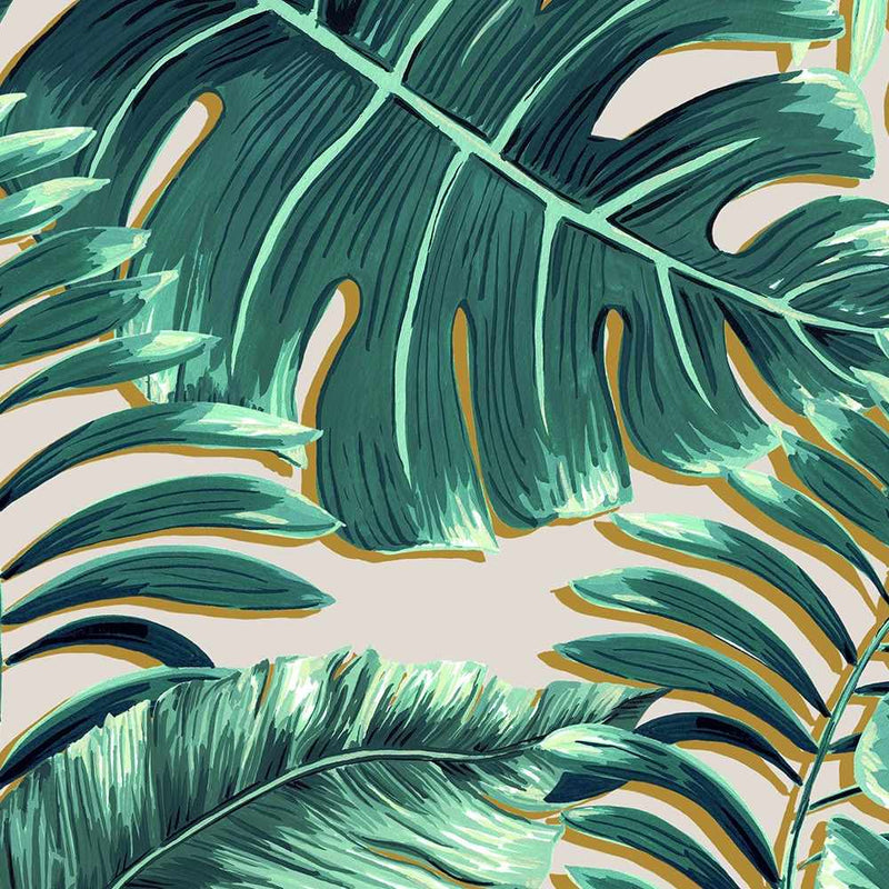 Banana Leaves Wallpaper - Blush Pink - Brand Mckenzie