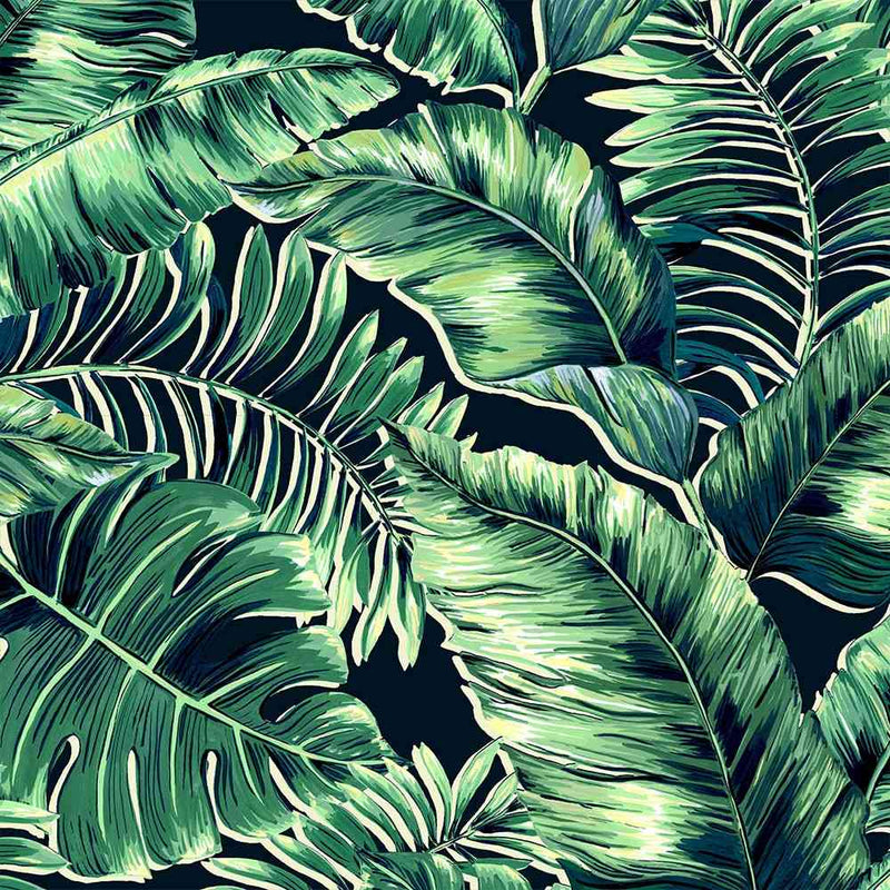 Banana Leaves Wallpaper - Leaf Green - Brand Mckenzie