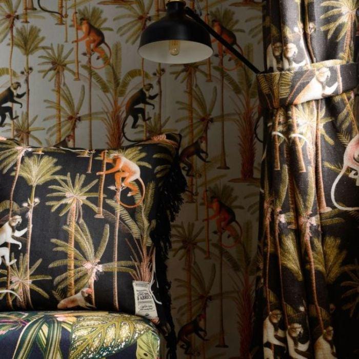 Barbados Anthracite 100% Linen Fabric - MINDTHEGAP