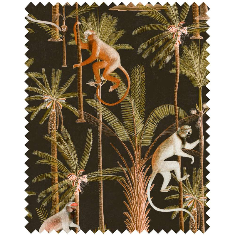 Barbados Anthracite 100% Linen Fabric - MINDTHEGAP