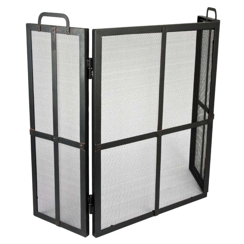 Black Iron Fire Screen Surround