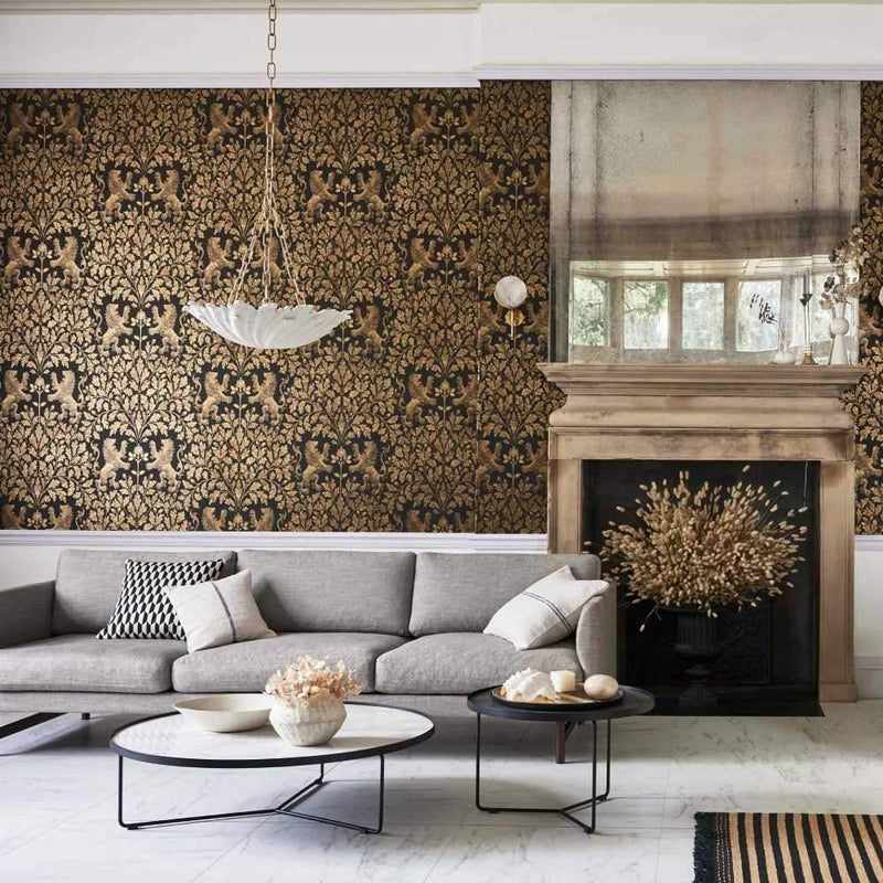 Boscobel Oak Wallpaper - Pearwood Collection - Cole & Son