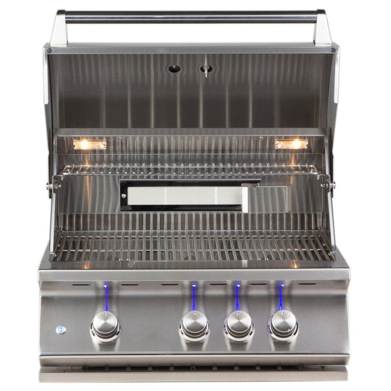 Burford 3 Burner Built in BBQ with Rotisserie & Cover - Whistler Grills