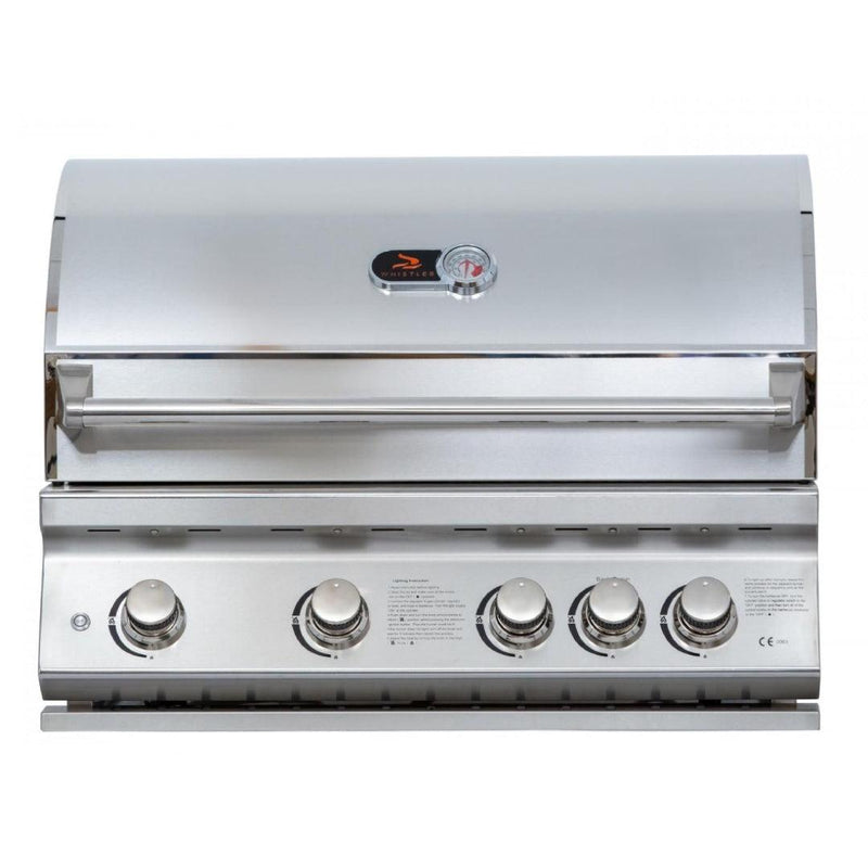 Burford 4 Burner Built in BBQ with Rotisserie & Cover - Whistler Grills