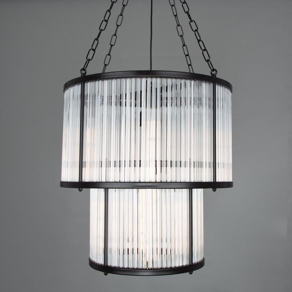 Caledon 2 Tier Chandelier Glass Rods