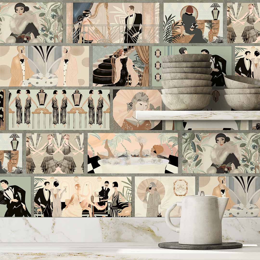 Charleston Tower Wallpaper - Vintage Multi- Brand Mckenzie