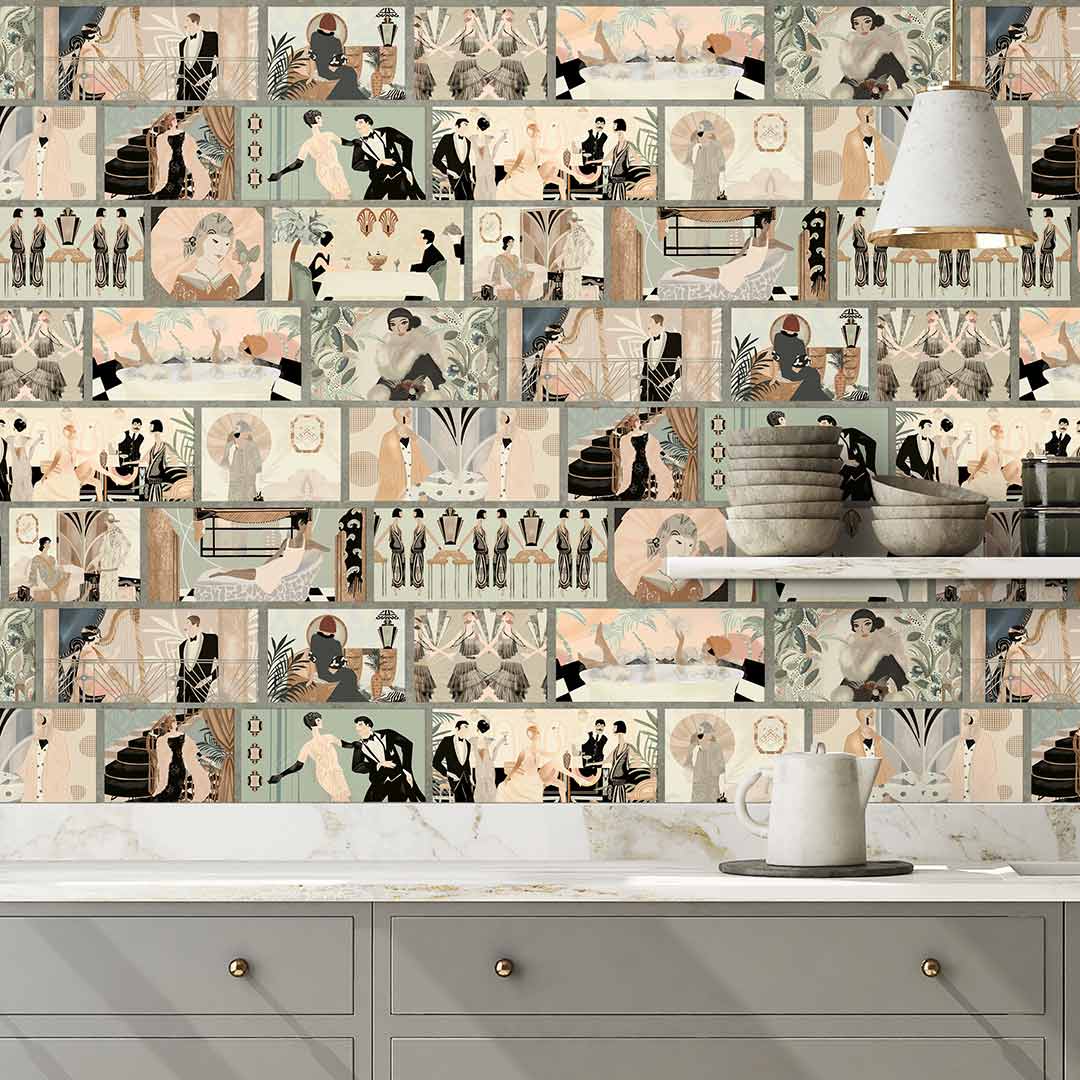 Charleston Tower Wallpaper - Vintage Multi- Brand Mckenzie