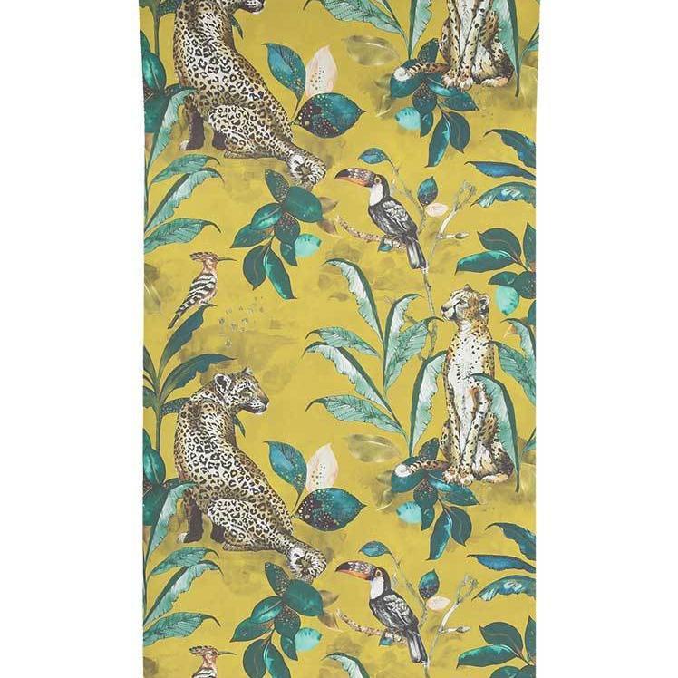 Cheetah Wallpaper - Mustard - Graduate Collection