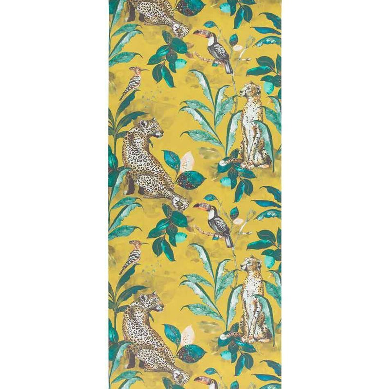 Cheetah Wallpaper - Mustard - Graduate Collection
