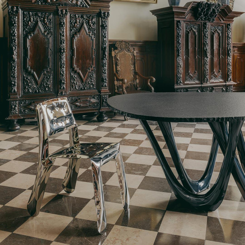 Chippensteel Chair - Polished Inox - Zieta