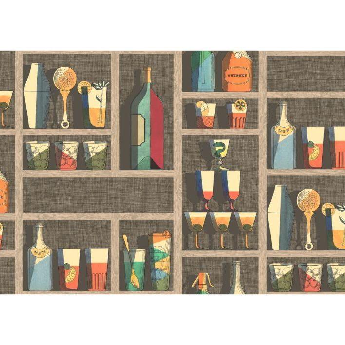 Cocktails Wallpaper - Fornasetti Senza Tempo - Cole & Son