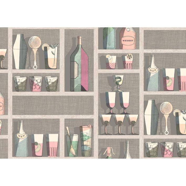 Cocktails Wallpaper - Fornasetti Senza Tempo - Cole & Son