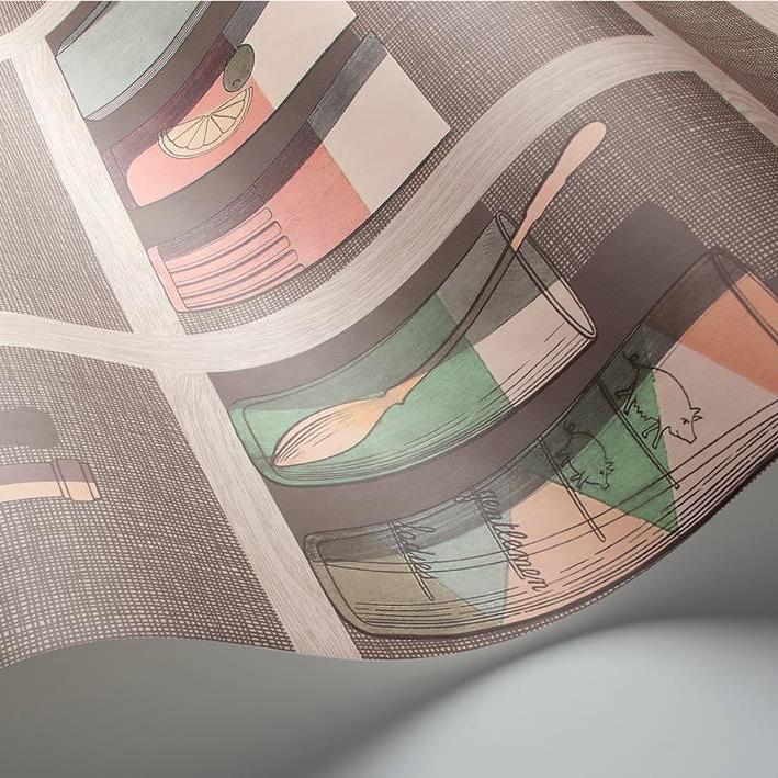 Cocktails Wallpaper - Fornasetti Senza Tempo - Cole & Son