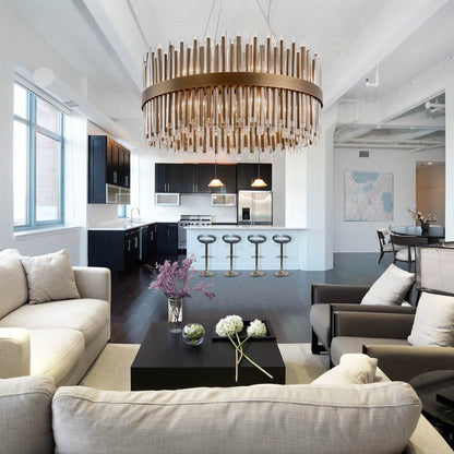 Colmar 80cm Chandelier - Antique Brass - RV Astley