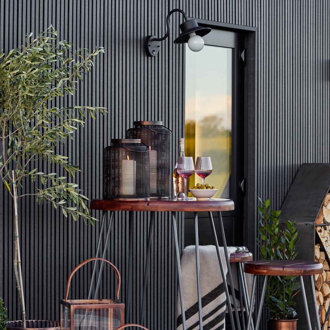 Copper Weave Candle Lantern