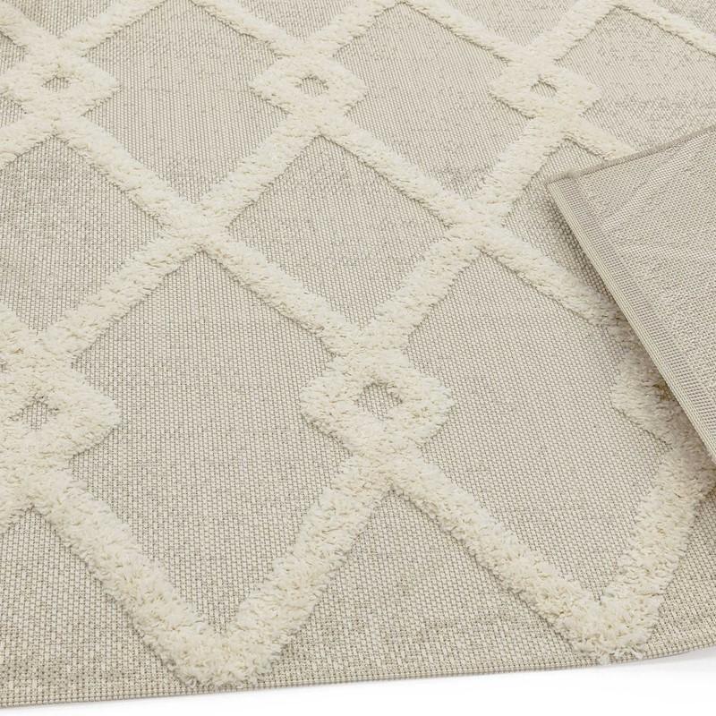 Diamond Print Indoor / Outdoor Rug - Natural Cream