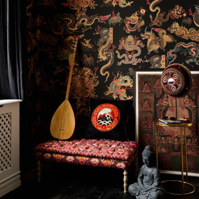 Dragons Of Tibet Wallpaper - Set of 3 Rolls - MINDTHEGAP