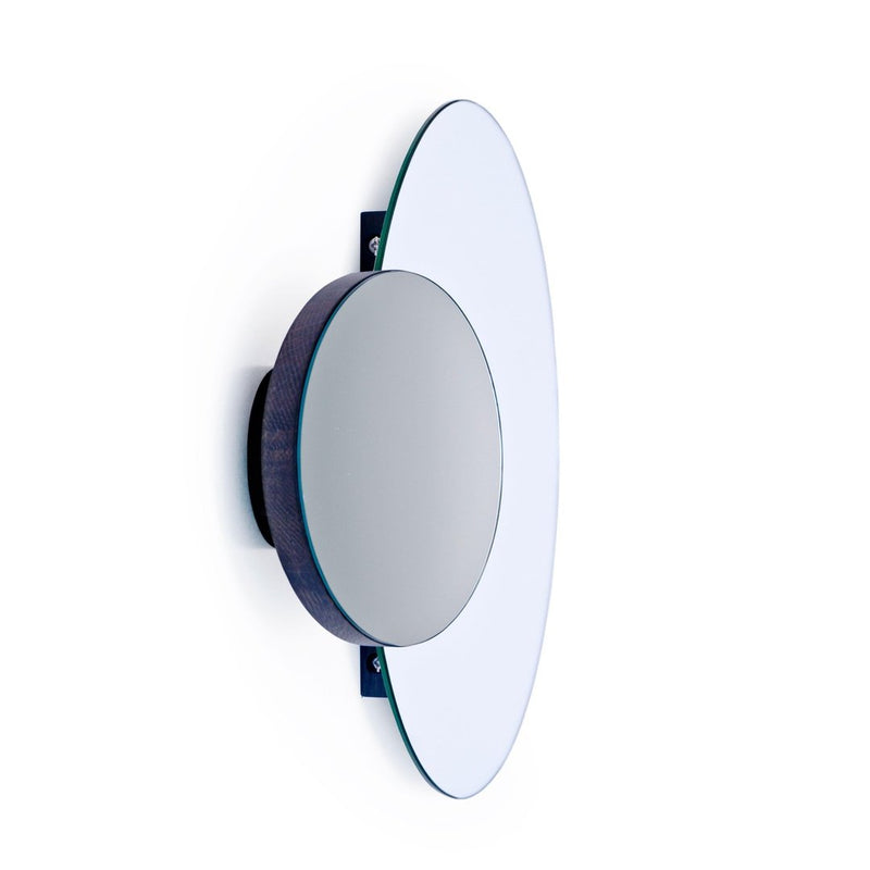 Eclipse Wall Mirror - Dark oak
