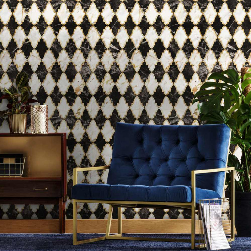 Empire Onyx Metallic Wallpaper - MINDTHEGAP