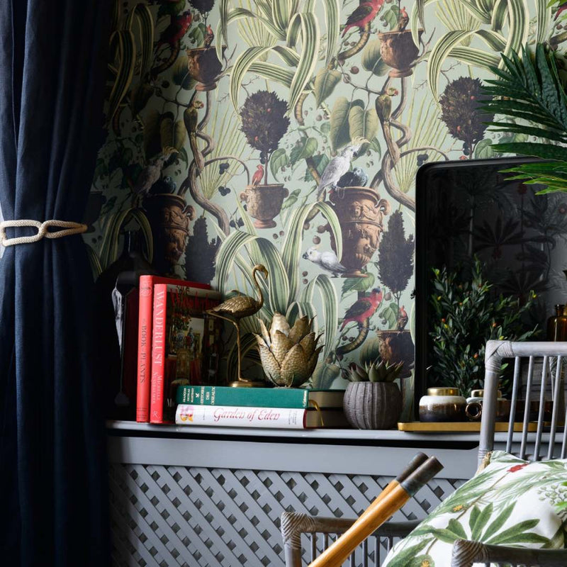 Exotic Menagerie Light Wallpaper - Set of 3 Rolls - MINDTHEGAP