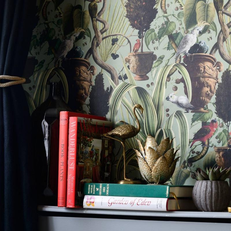 Exotic Menagerie Light Wallpaper - Set of 3 Rolls - MINDTHEGAP