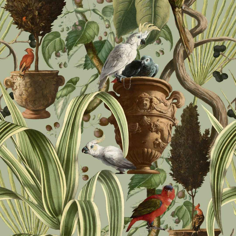 Exotic Menagerie Light Wallpaper - Set of 3 Rolls - MINDTHEGAP