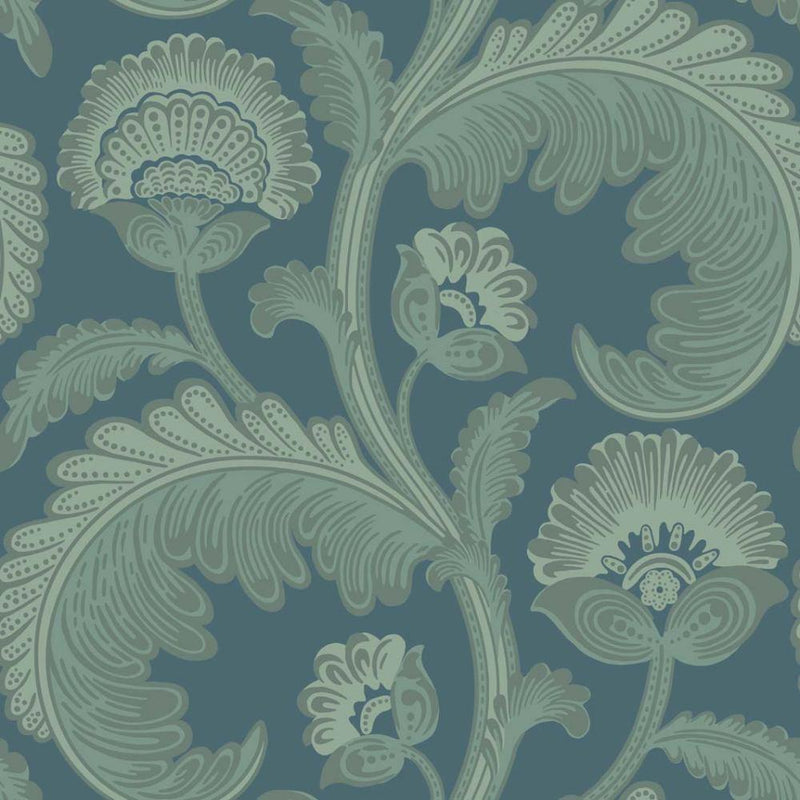 Fanfare Flock Wallpaper - Pearwood Collection - Cole & Son