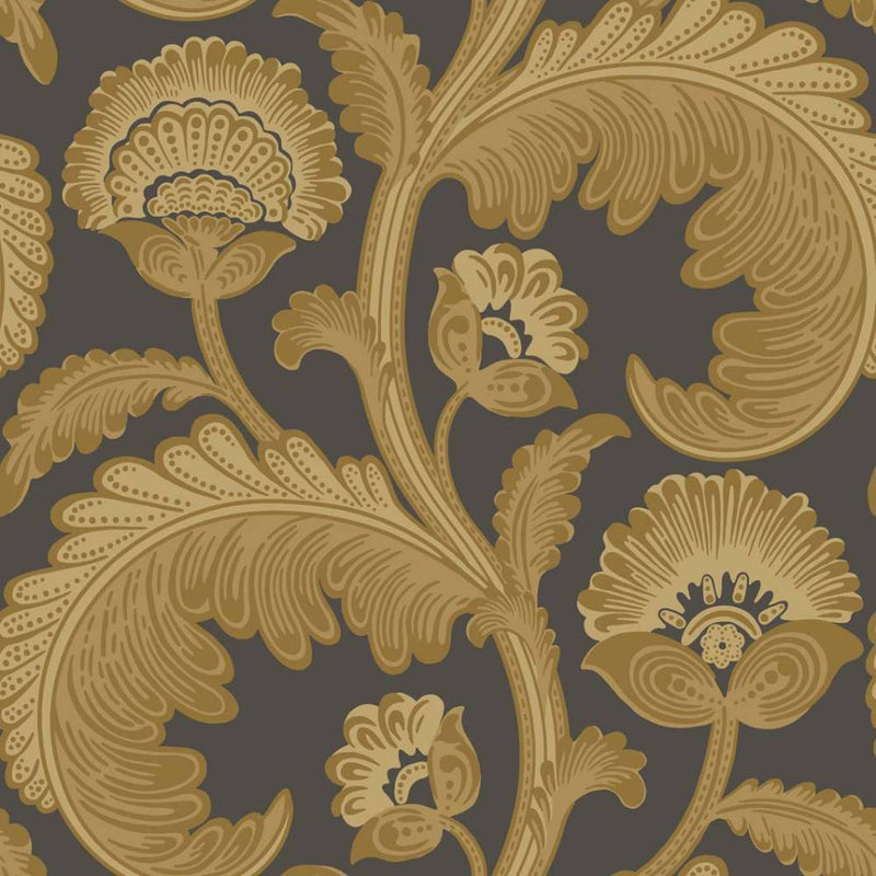 Fanfare Flock Wallpaper - Pearwood Collection - Cole & Son