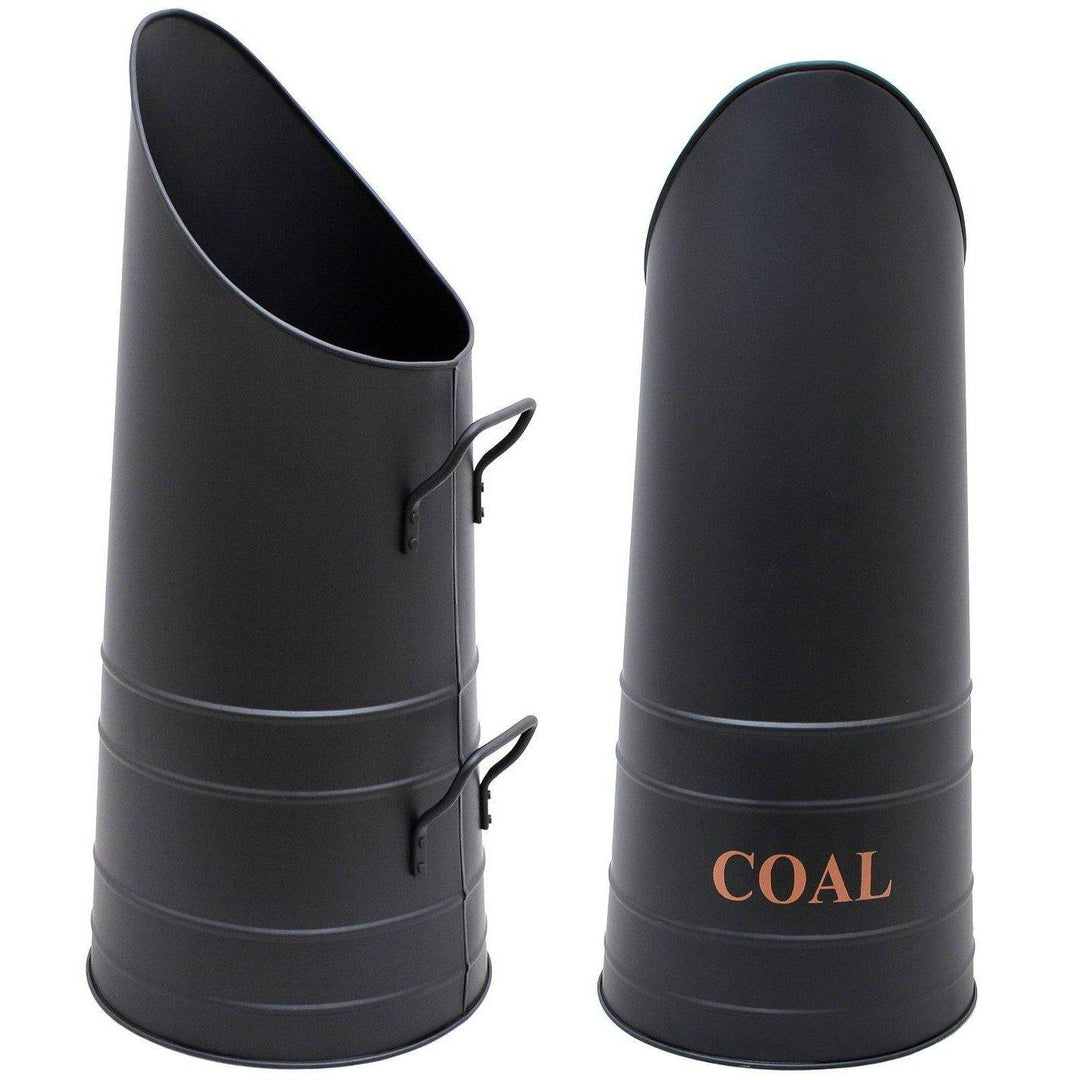 Fireplace Coal Hod - Black