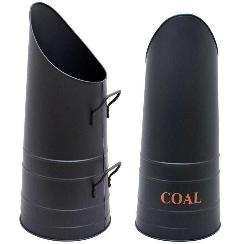 Fireplace Coal Hod - Black