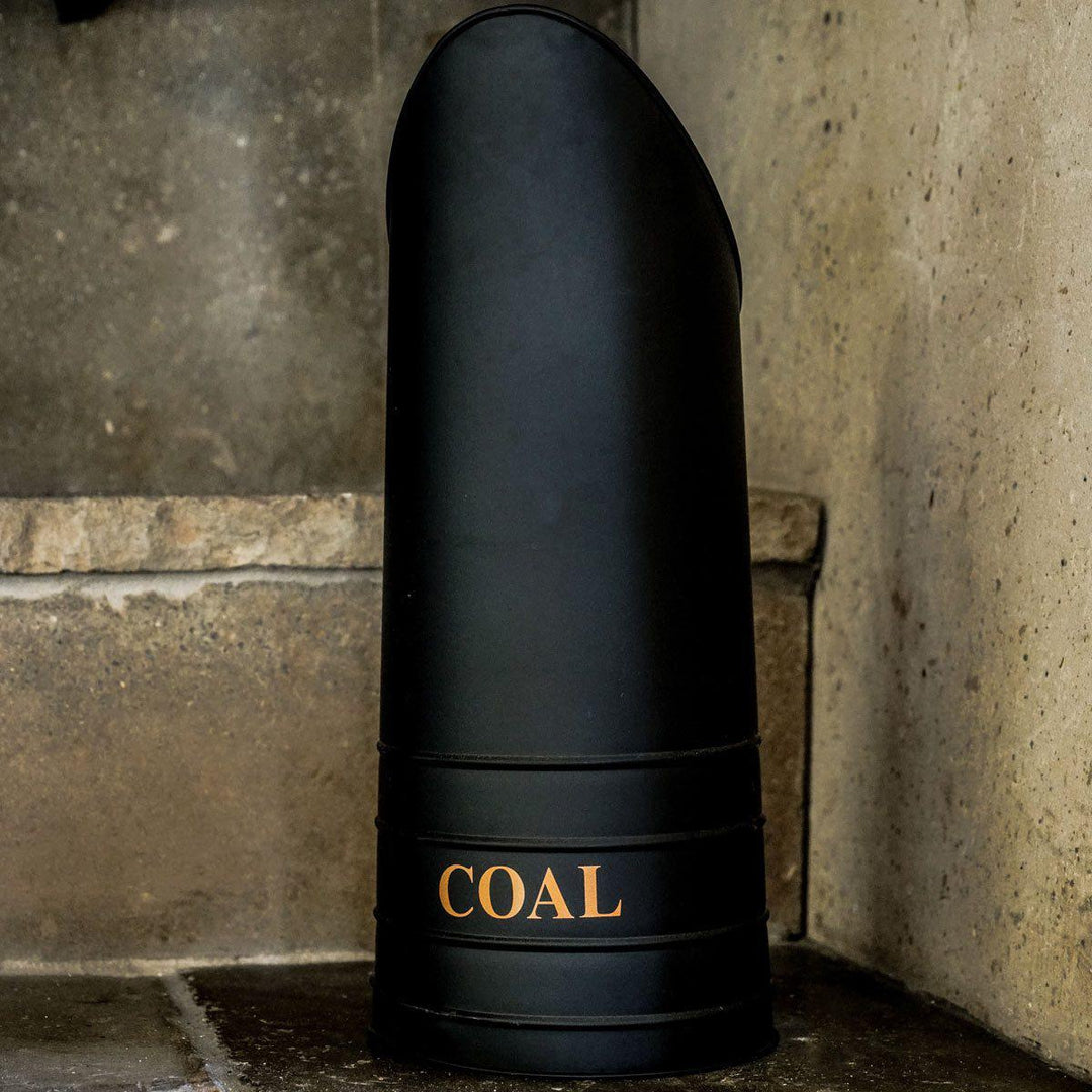 Fireplace Coal Hod - Black