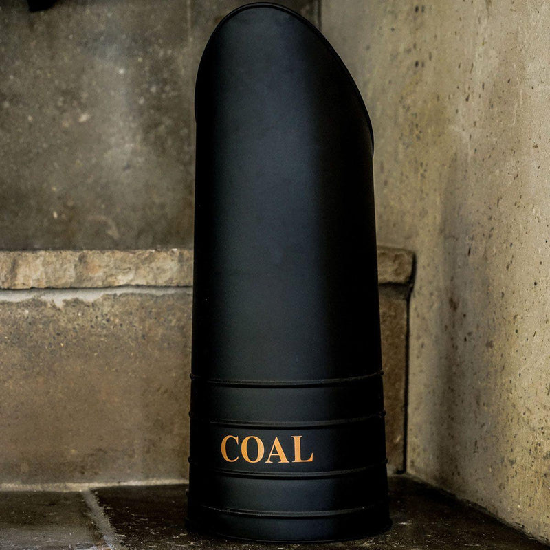 Fireplace Coal Hod - Black