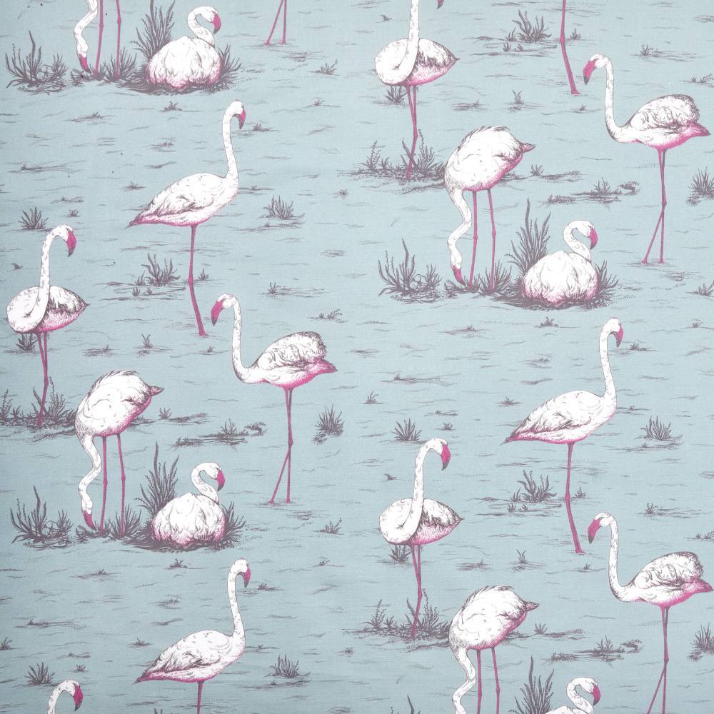 Flamingos Linen Union Fabric - Cole & Son