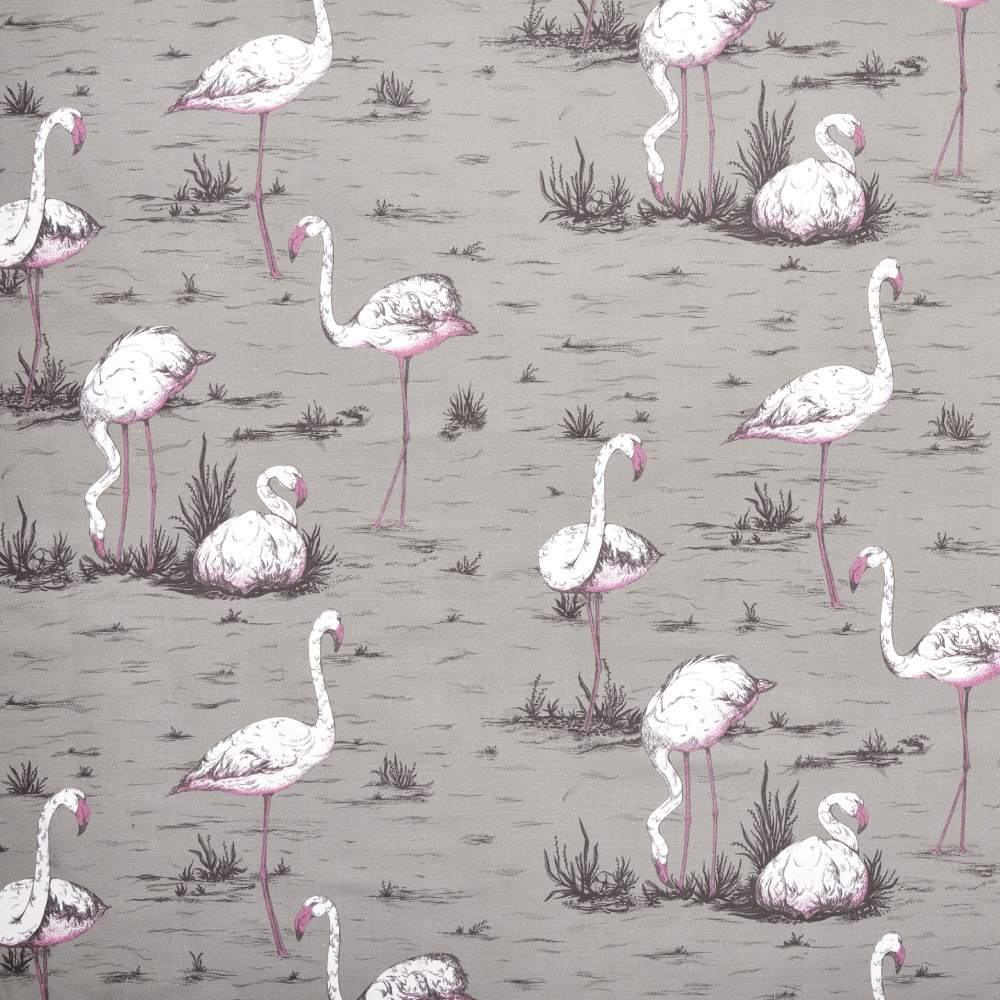 Flamingos Linen Union Fabric - Cole & Son