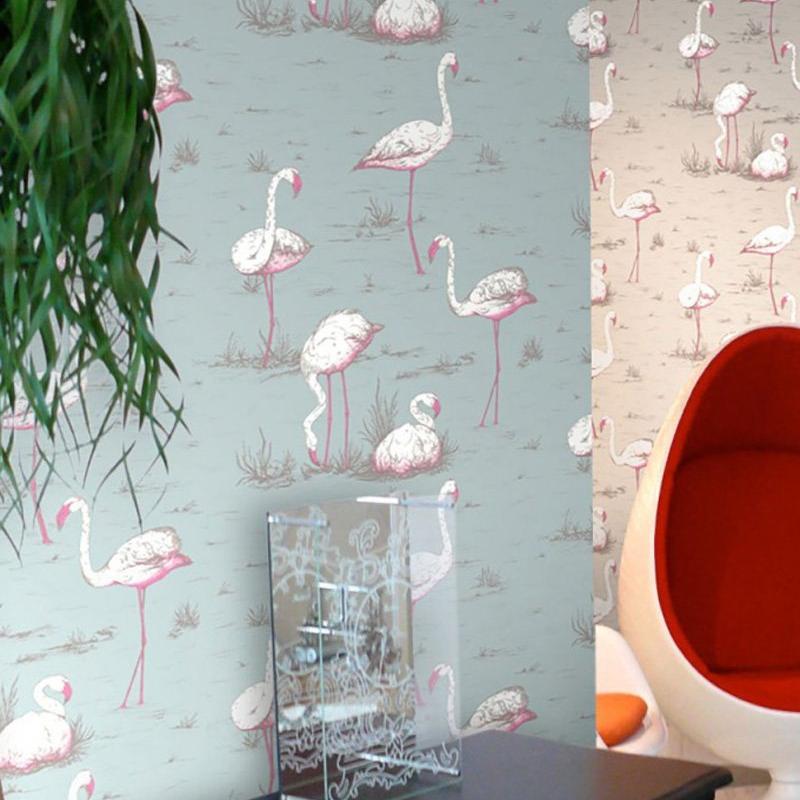 Flamingos Wallpaper - Contemporary Collection - Cole & Son