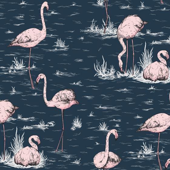 Flamingos Wallpaper - Icons Collection - Cole & Son