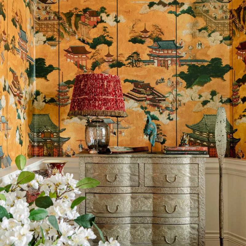 Floating World Golden Wallpaper - Set of 3 Rolls - MINDTHEGAP