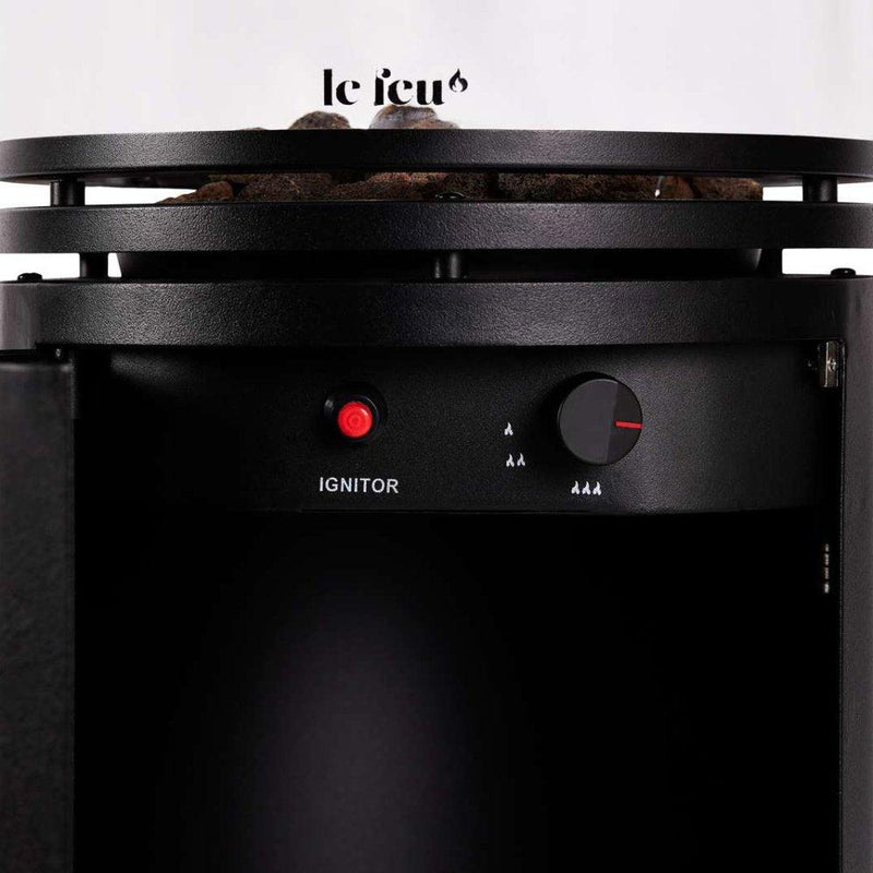 Freestanding Cylindrical Glass Patio Heater - Le Feu