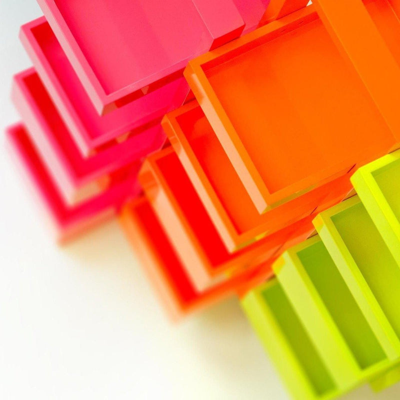 Fuji Bathroom Caddy 4 Tray - Orange