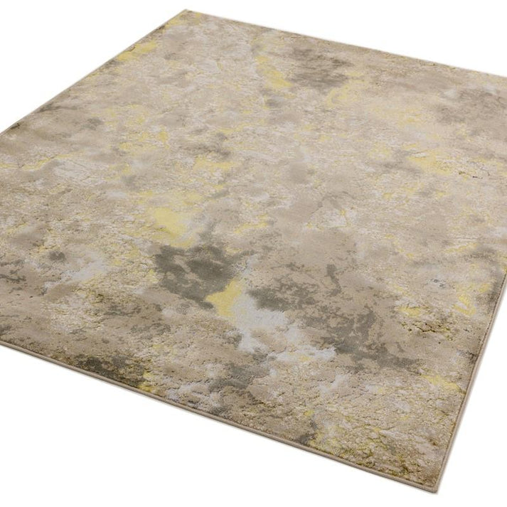 Galaxy Gold Abstract Rug – Lime Lace