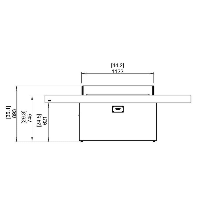 Gin 90 Dining Fire Pit Table - EcoSmart Fire
