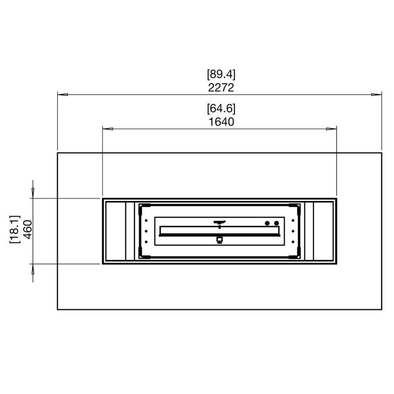 Gin 90 Dining Fire Pit Table - EcoSmart Fire
