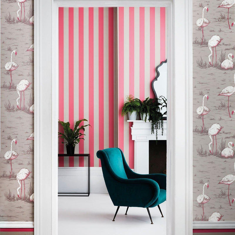 Glastonbury Stripe Wallpaper - Marquee Stripes Collection - Cole & Son