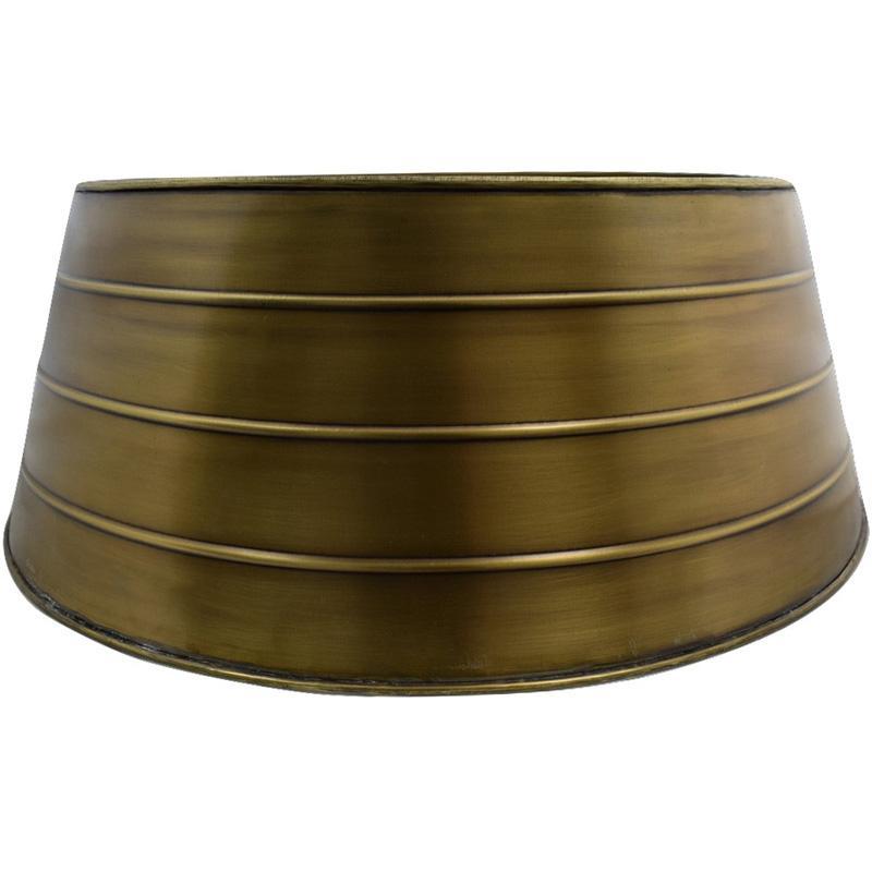 Gold Metal Xmas Tree Skirt