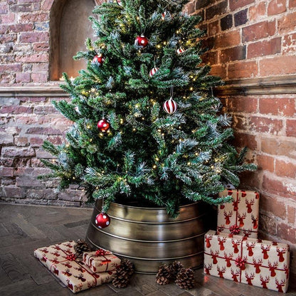 Gold Metal Xmas Tree Skirt