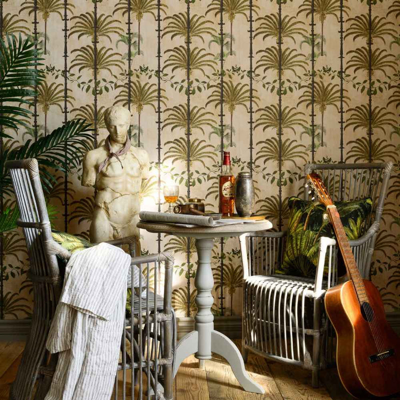 Havana Taupe Wallpaper - Set of 3 Rolls - MINDTHEGAP