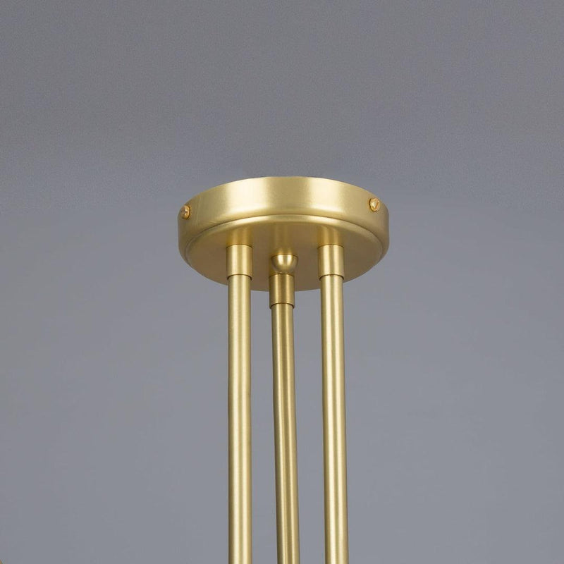 Hayes Flush Glass Globe Chandelier - Mullan Lighting