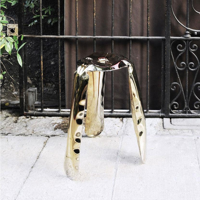 Heat Collection Plopp Stool - Flamed Gold - Zieta