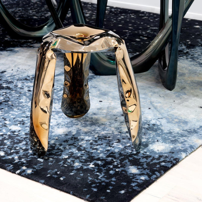 Heat Collection Plopp Stool - Flamed Gold - Zieta